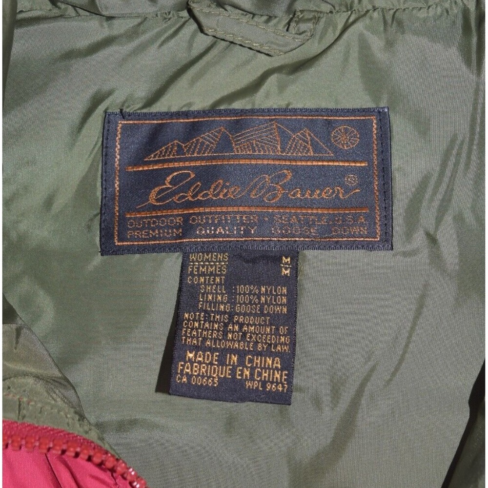 Vintage Eddie Bauer Vest Womens Medium Quilted Puffer Down Insulated Jacket - Picture 5 of 7